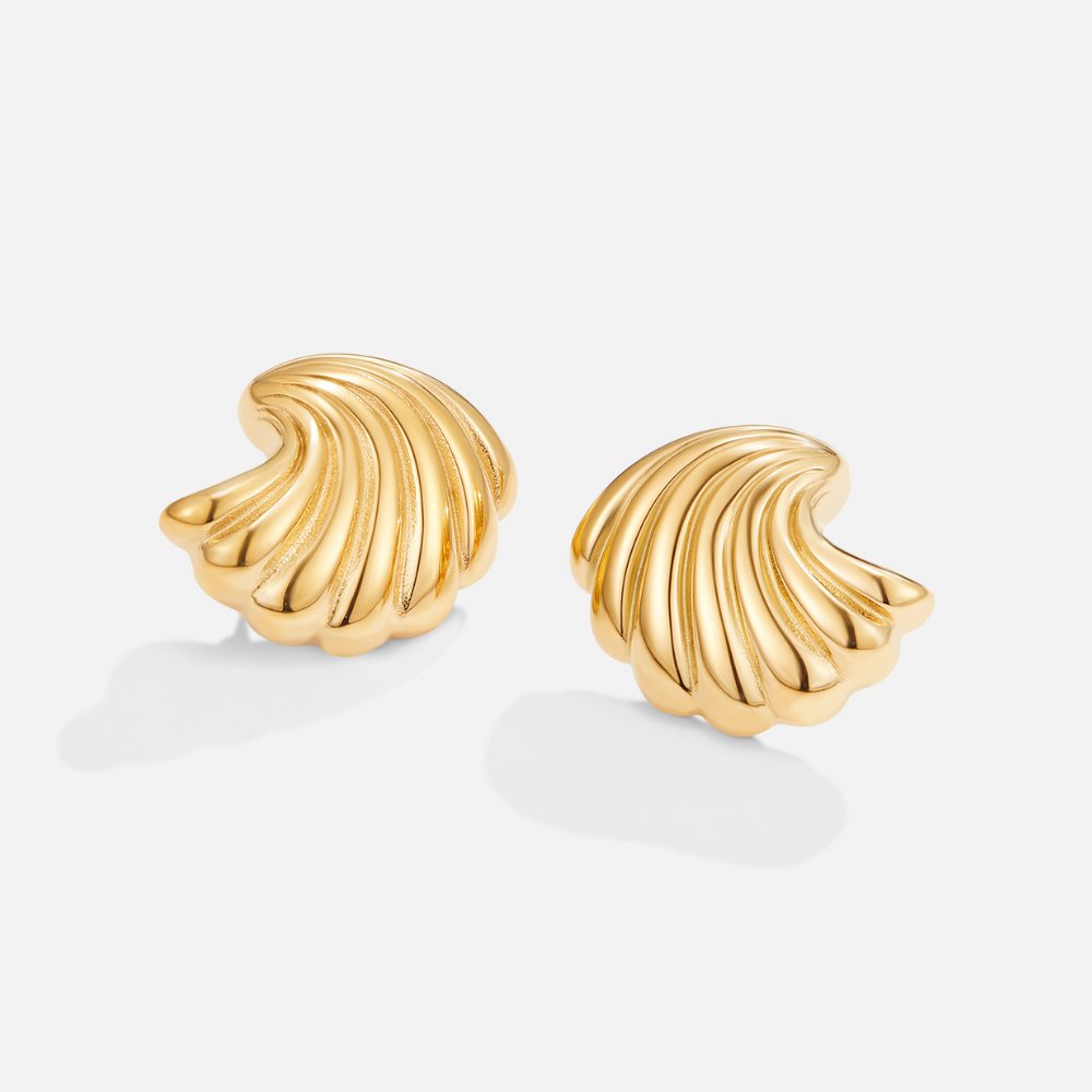 Golden Shell Earrings