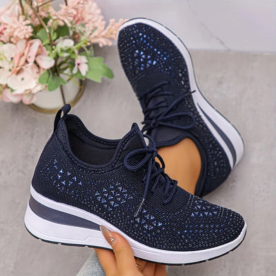 Giselle – Orthopedic Sneakers with Sparkling Stones