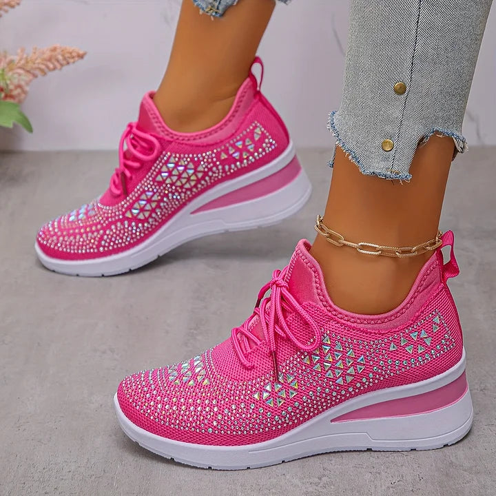 Giselle – Orthopedic Sneakers with Sparkling Stones