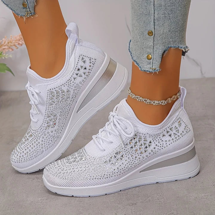 Giselle – Orthopedic Sneakers with Sparkling Stones