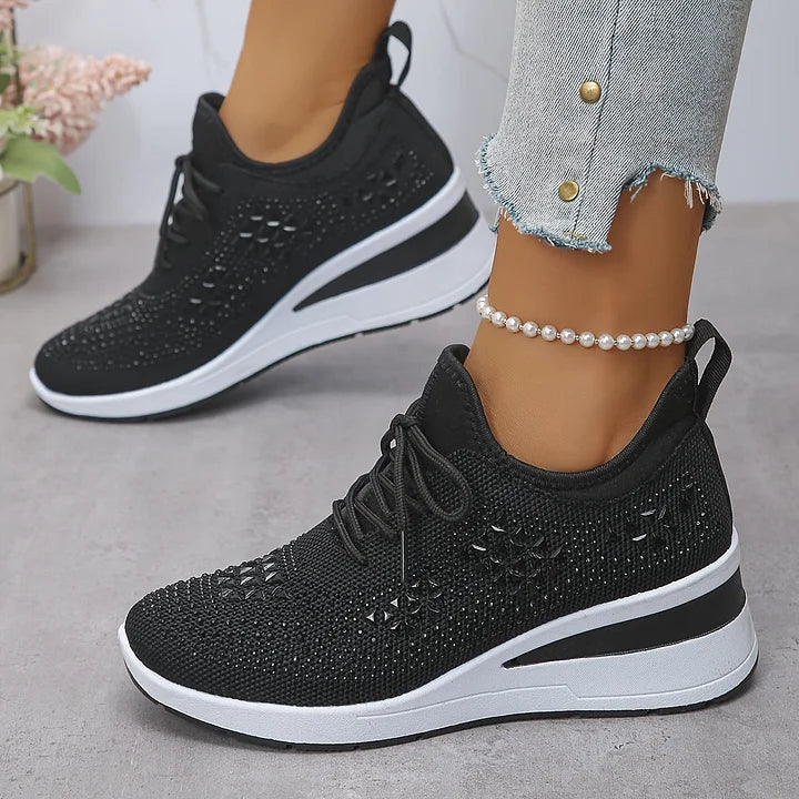 Giselle – Orthopedic Sneakers with Sparkling Stones