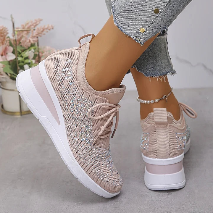 Giselle – Orthopedic Sneakers with Sparkling Stones