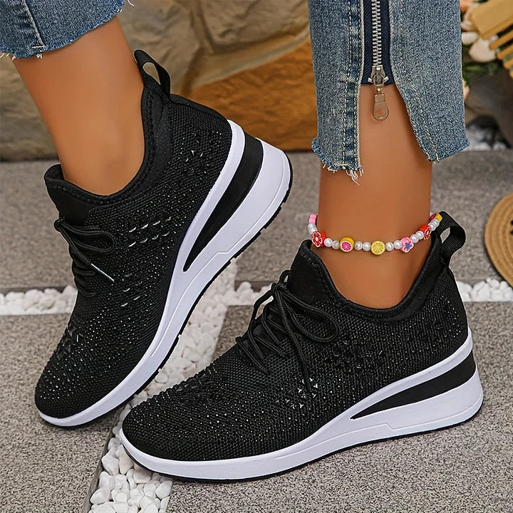 Giselle – Orthopedic Sneakers with Sparkling Stones