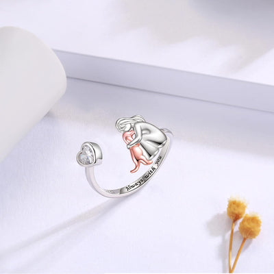 Elisa - Ring with Dog Icon (Pink)
