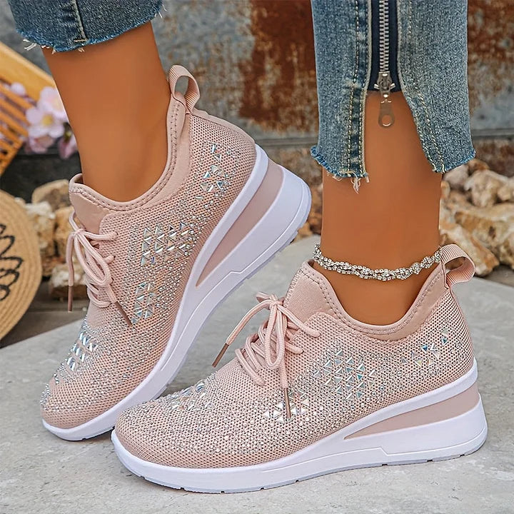 Giselle – Orthopedic Sneakers with Sparkling Stones