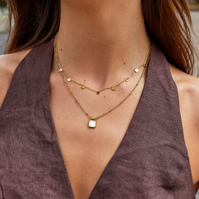 Agatha Gold Drop Necklace