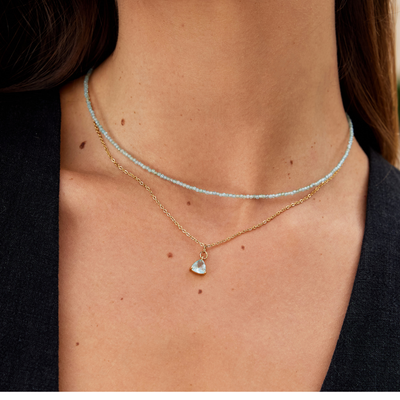 Apatite Bead Necklace