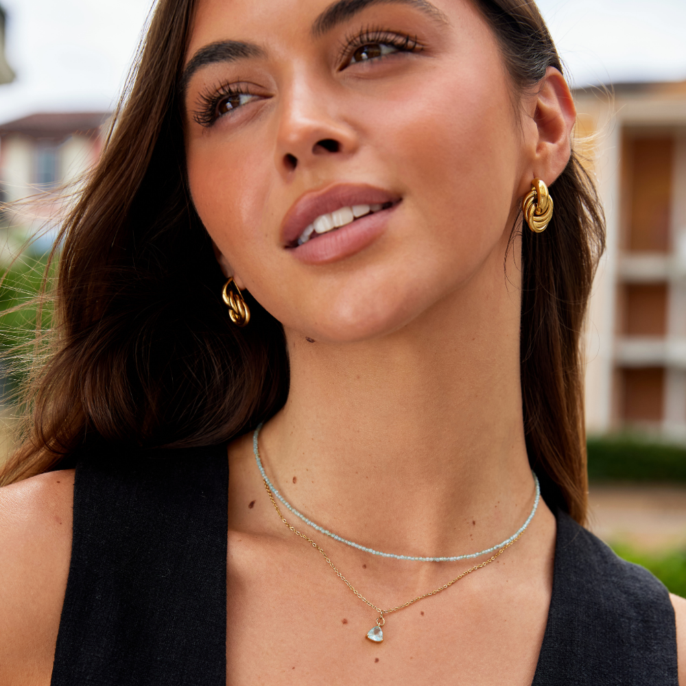 Apatite Bead Necklace