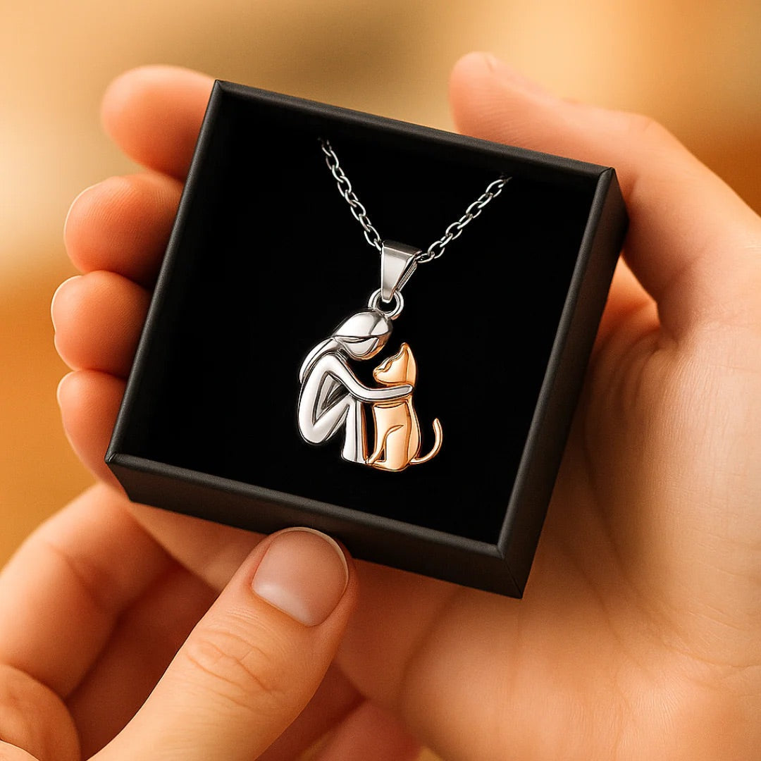 Whisker Charm - Playful Cat-Shaped Pendant Necklace