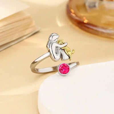 Canine Charm - Playful Dog Icon Ring