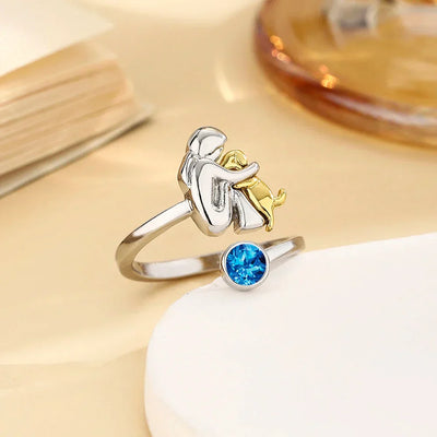 Canine Charm - Playful Dog Icon Ring