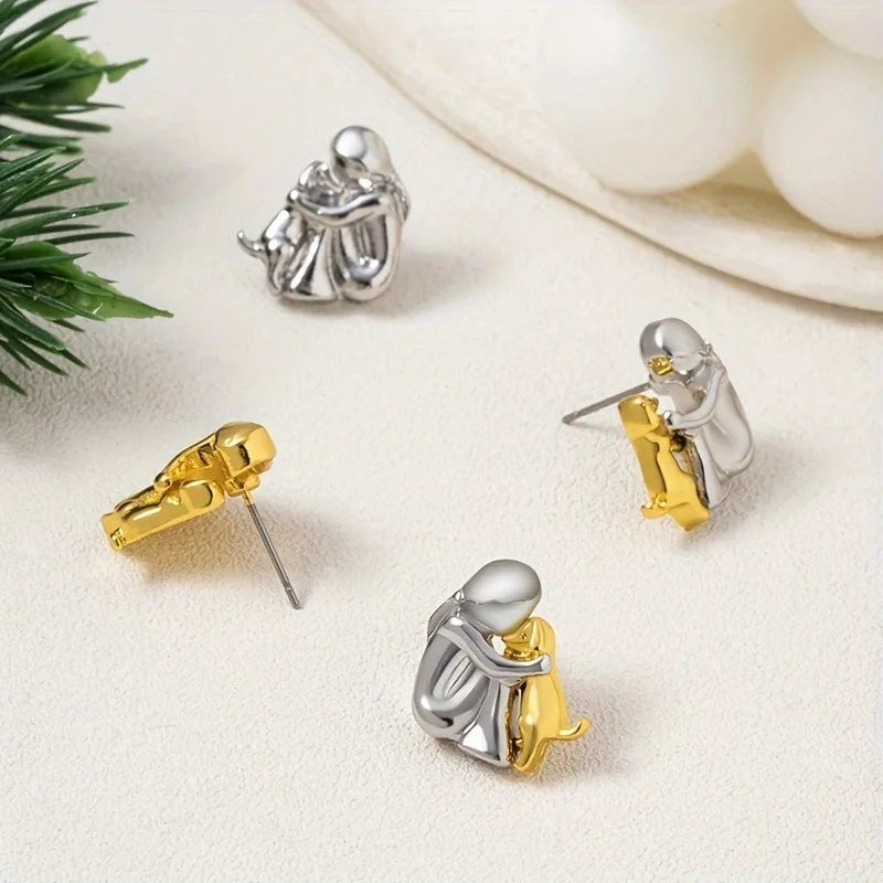 Canine Charm - Playful Dog Icon Earrings
