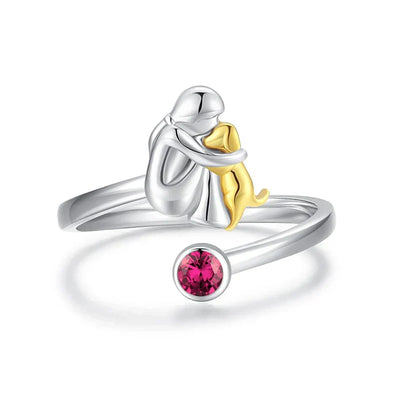 Canine Charm - Playful Dog Icon Ring