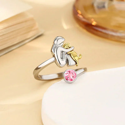 Canine Charm - Playful Dog Icon Ring
