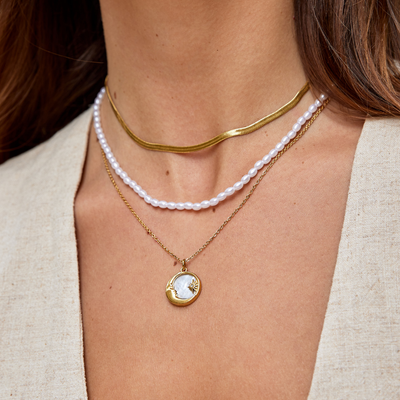 Snake Chains Golden Necklace