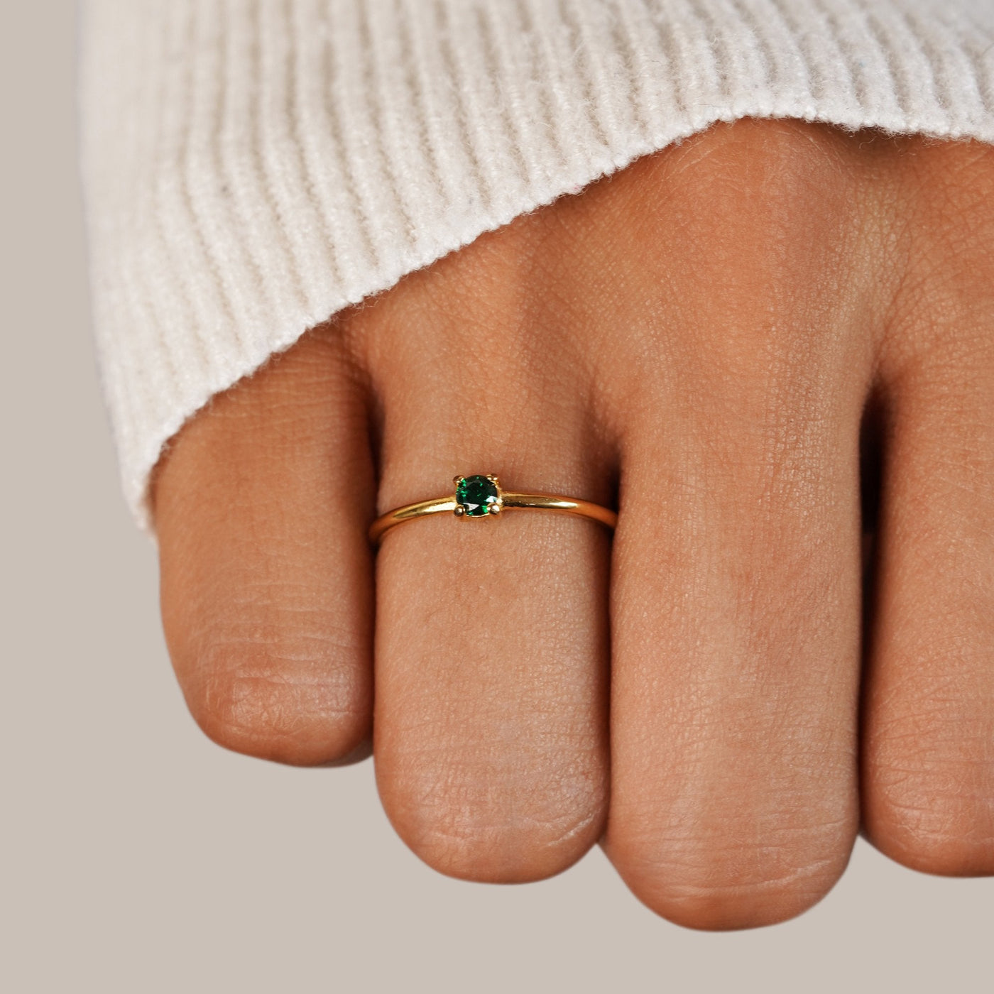 Birthstone Gold Rings--