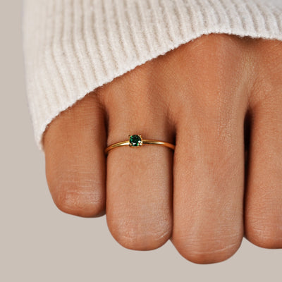 Birthstone Gold Rings--