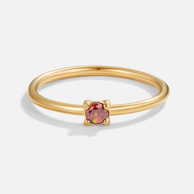 Birthstone Gold Rings--