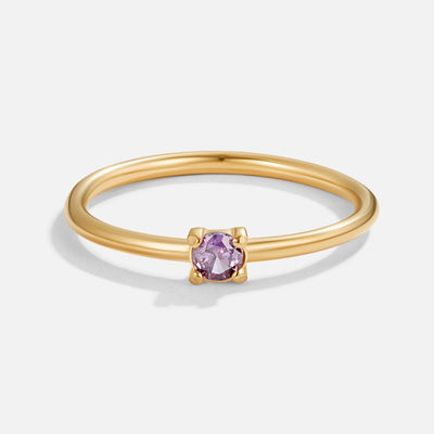 Birthstone Gold Rings--