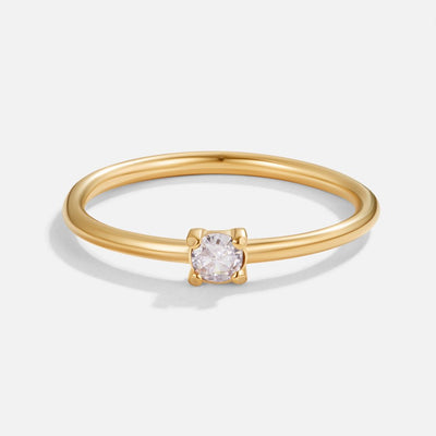 Birthstone Gold Rings--