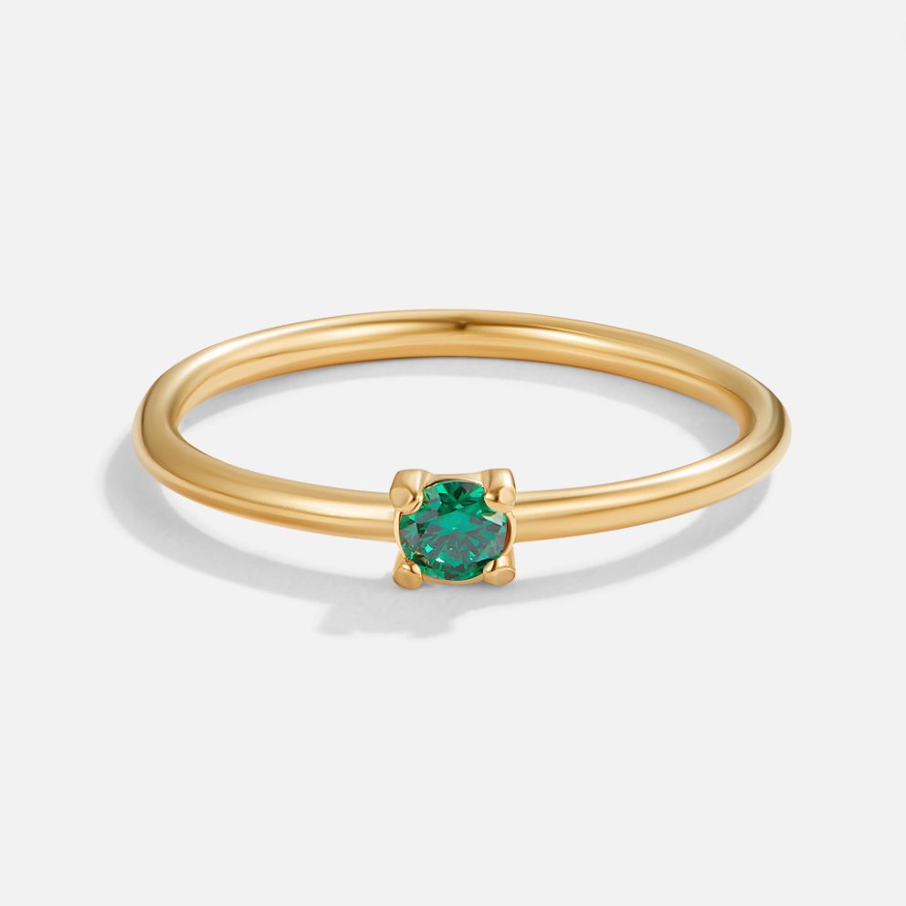 Birthstone Gold Rings--