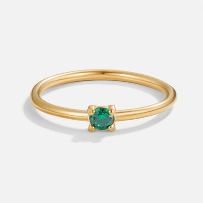 Birthstone Gold Rings--