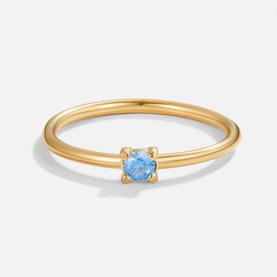 Birthstone Gold Rings--