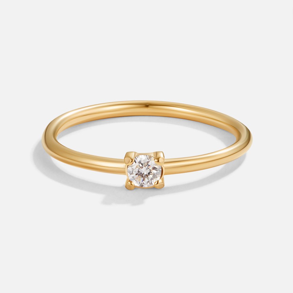 Birthstone Gold Rings--