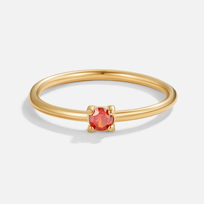 Birthstone Gold Rings--