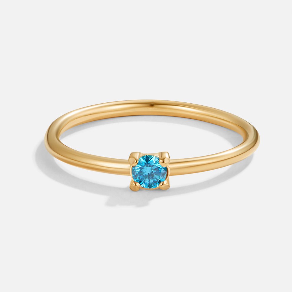 Birthstone Gold Rings--