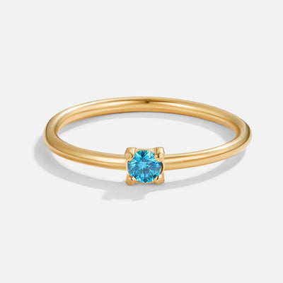 Birthstone Gold Rings--