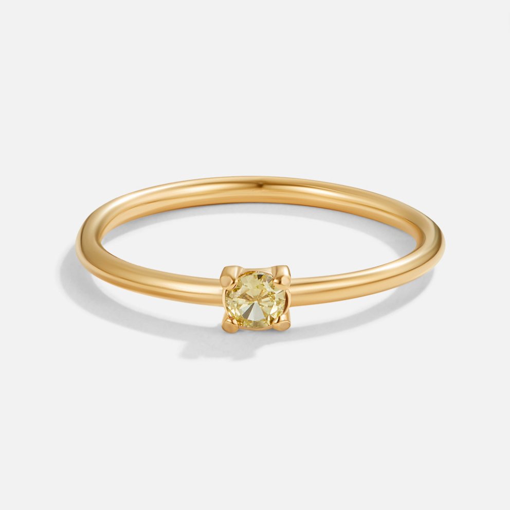 Birthstone Gold Rings--