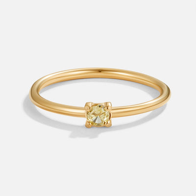 Birthstone Gold Rings--