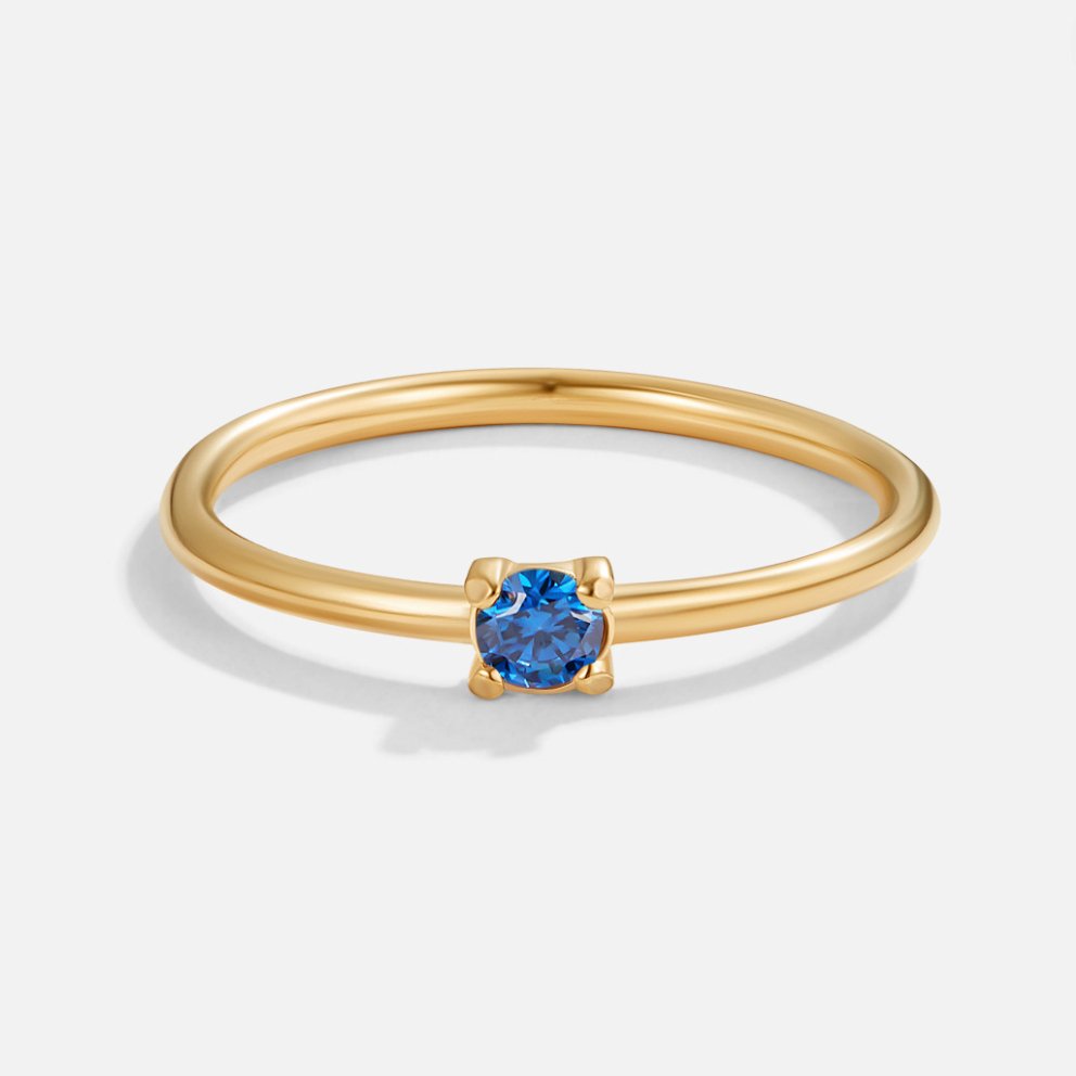 Birthstone Gold Rings--