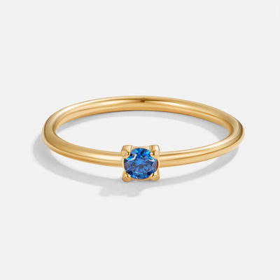 Birthstone Gold Rings--