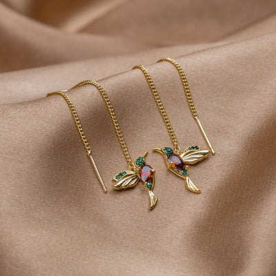 Shimmering Hummingbird Earrings