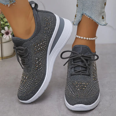 Giselle – Orthopedic Sneakers with Sparkling Stones