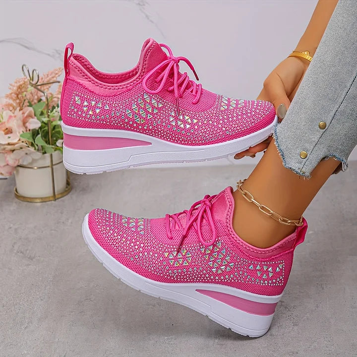 Giselle – Orthopedic Sneakers with Sparkling Stones