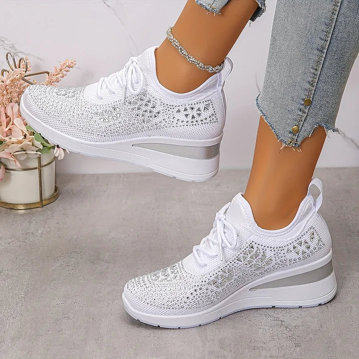Giselle – Orthopedic Sneakers with Sparkling Stones