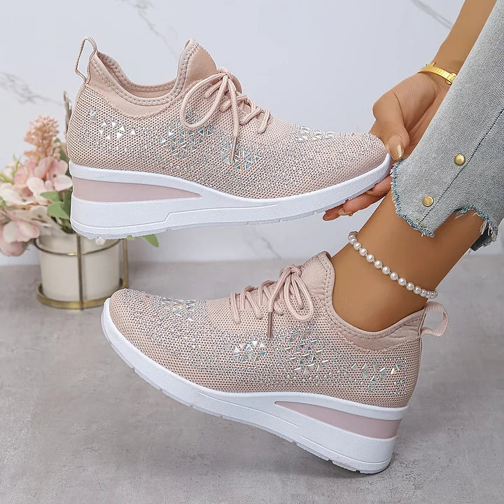 Giselle – Orthopedic Sneakers with Sparkling Stones