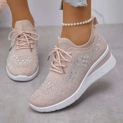 Giselle – Orthopedic Sneakers with Sparkling Stones