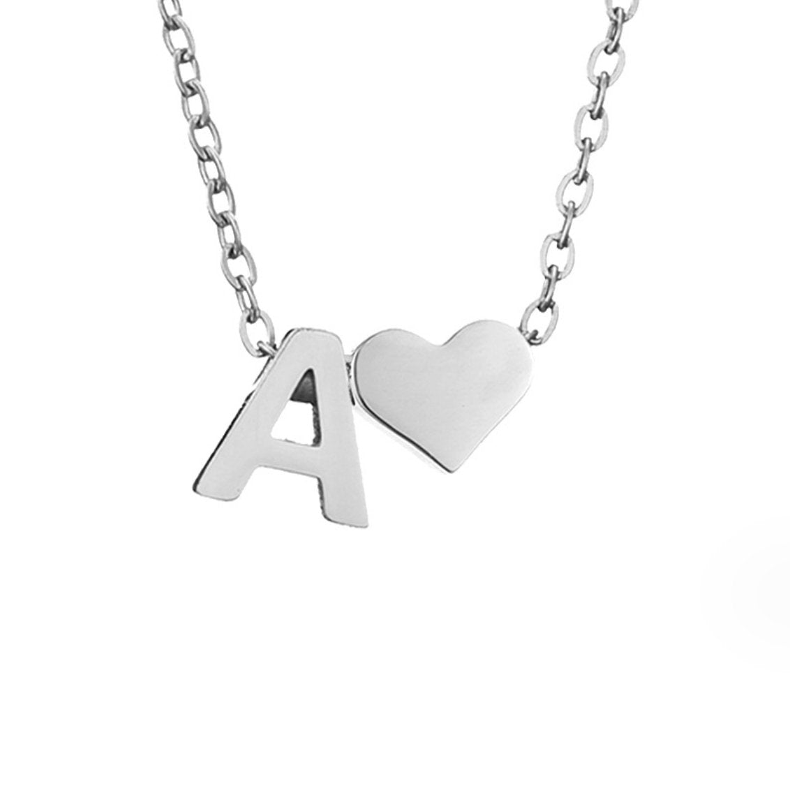 Eternal Love & Letter Silver Necklace