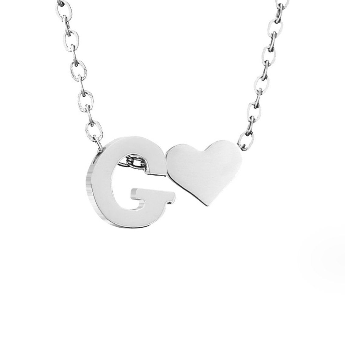Eternal Love & Letter Silver Necklace