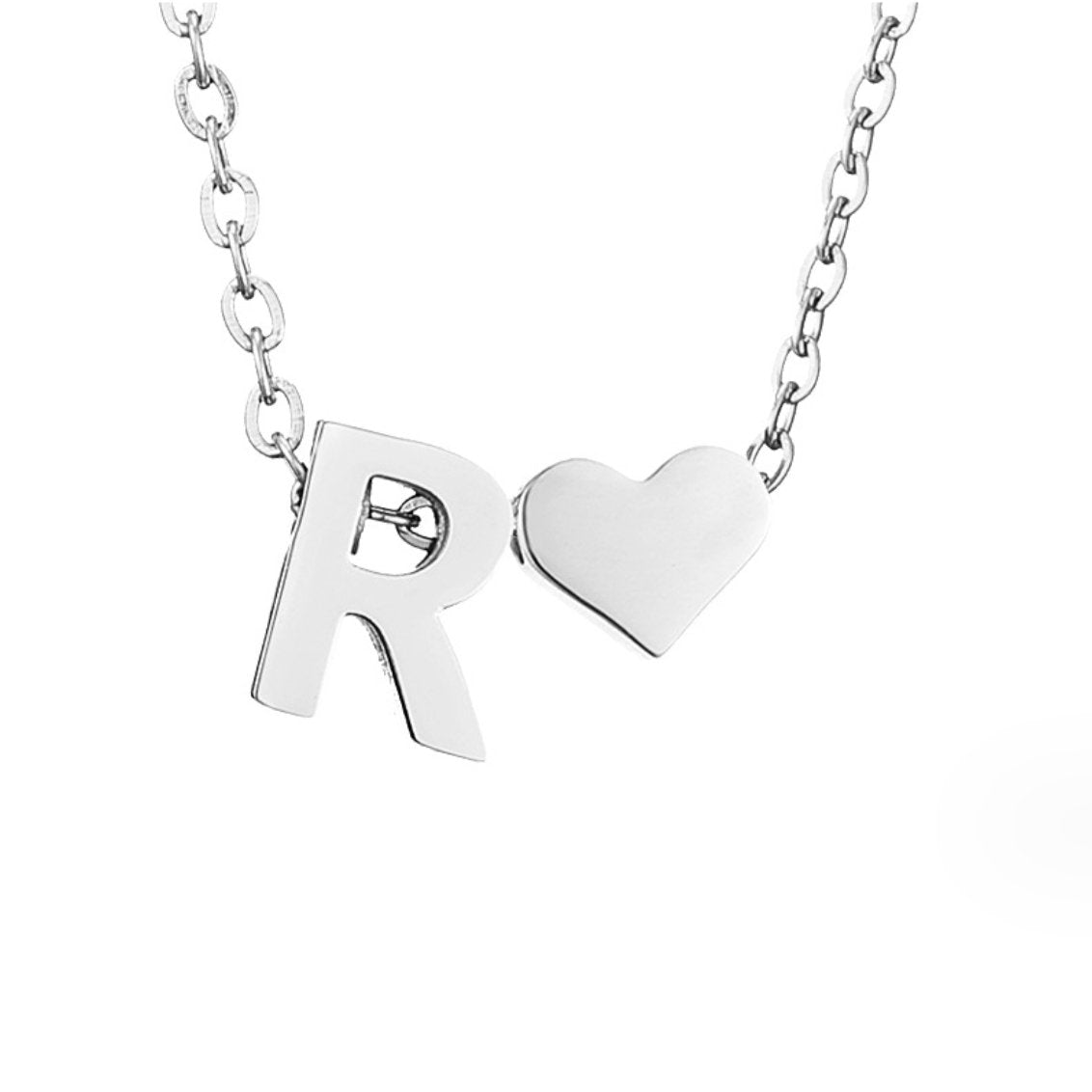Eternal Love & Letter Silver Necklace