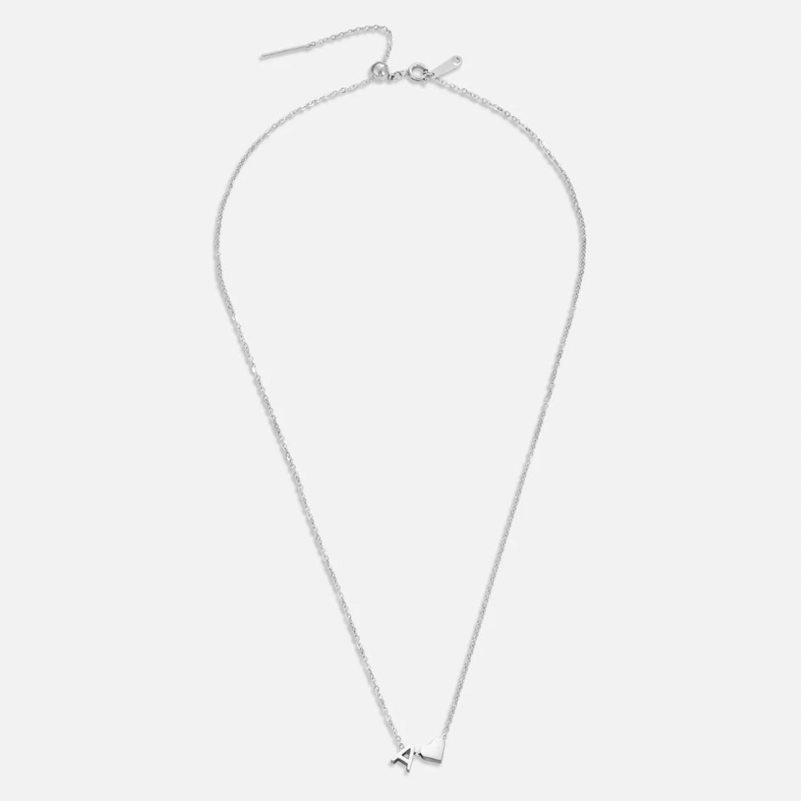 Eternal Love & Letter Silver Necklace