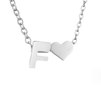 Eternal Love & Letter Silver Necklace