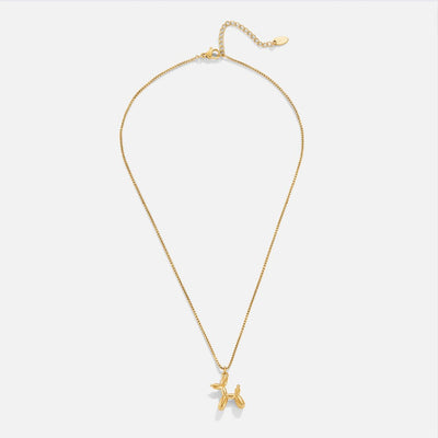 Golden Balloon Animal Necklace