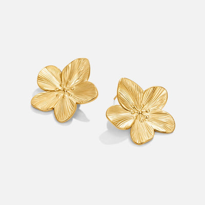 Golden Flower Earrings