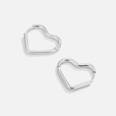 Heart Silver Earrings