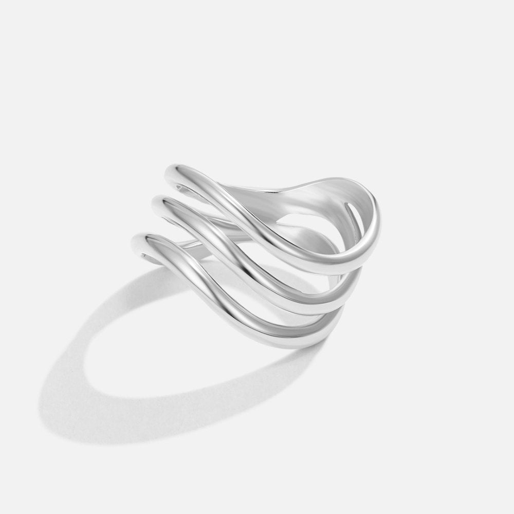 Kiya Gelaagd Silver Ring
